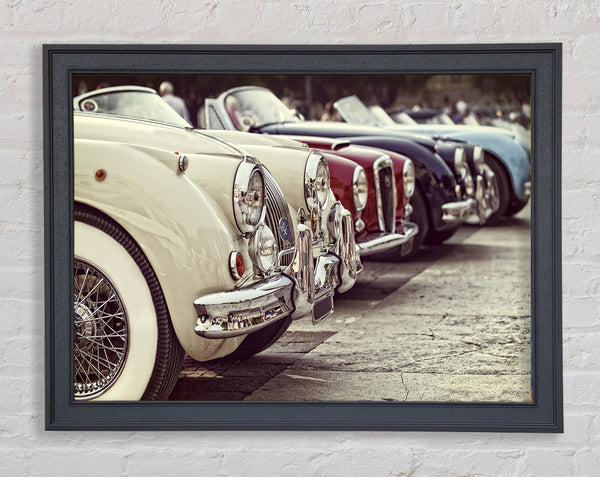 Classic Cars In A Row