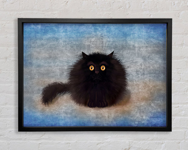 Black Fuzzy Cat