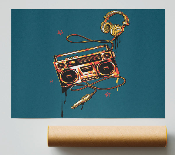 The Boombox And Headphones