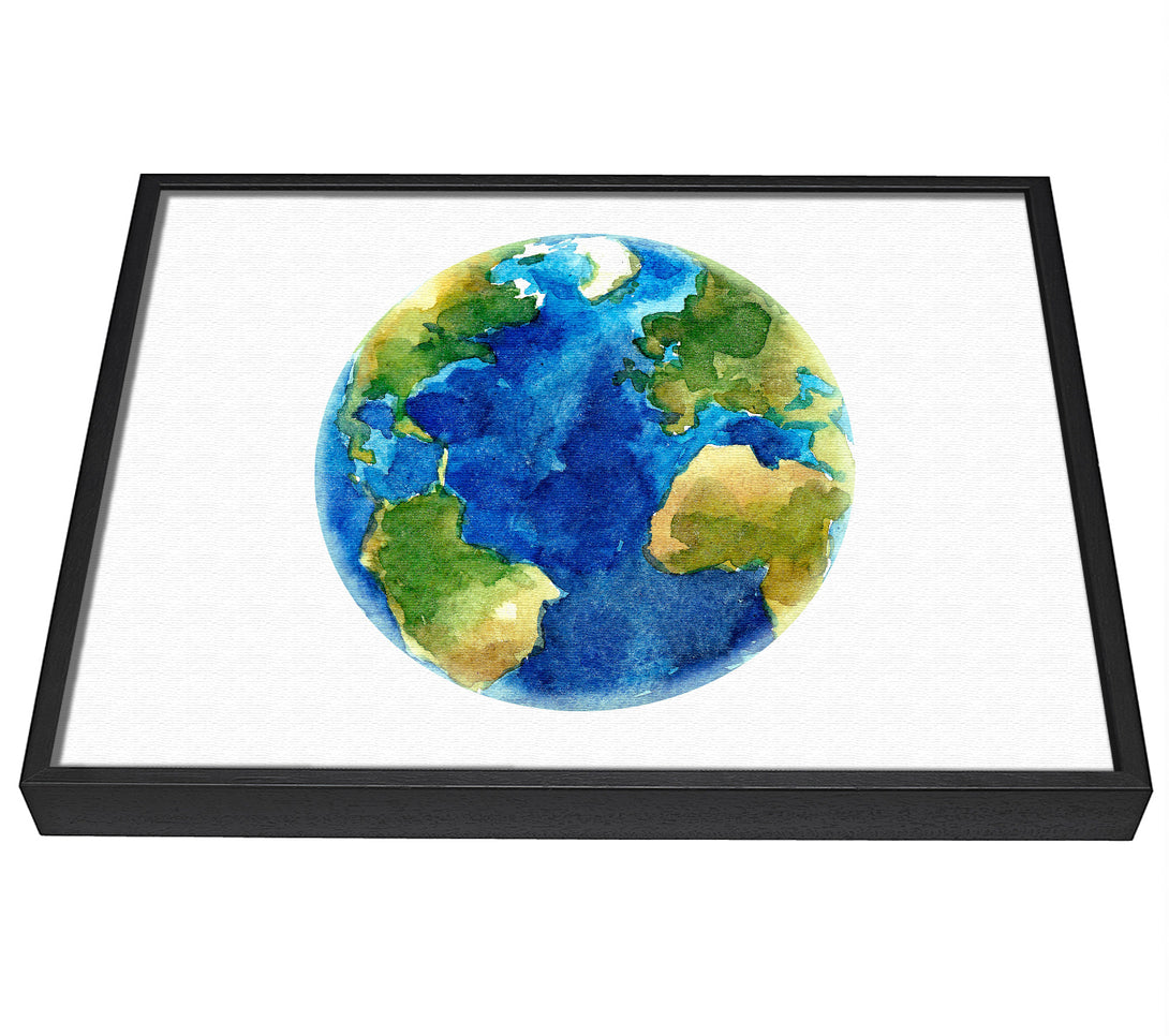 A picture of a Our Planet framed canvas print sold by Wallart-Direct.co.uk