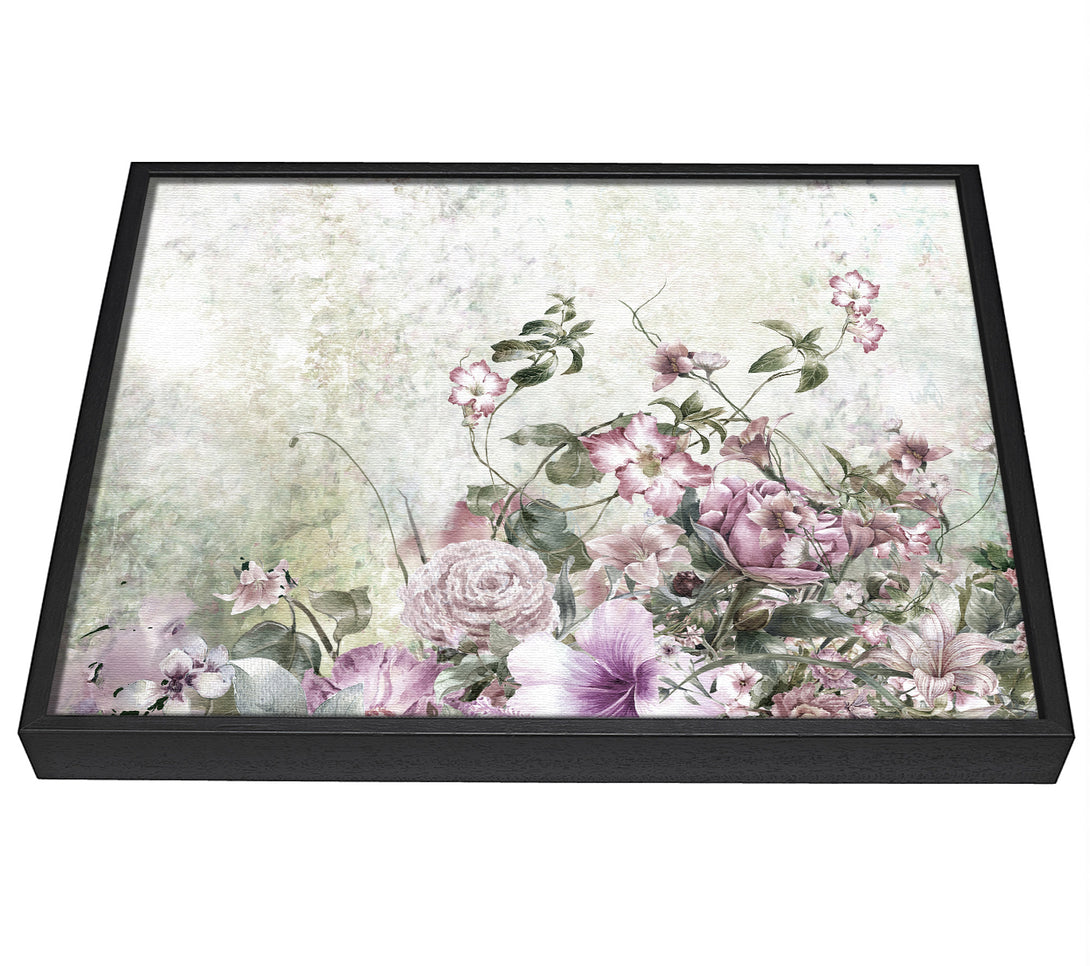 A picture of a Pink Blossom Wild framed canvas print sold by Wallart-Direct.co.uk