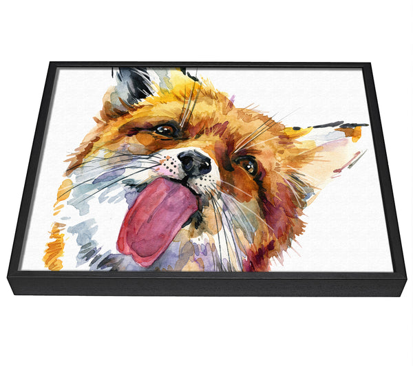 A picture of a Fox Lick framed canvas print sold by Wallart-Direct.co.uk