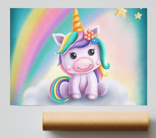 Unicorn Rainbow Happy