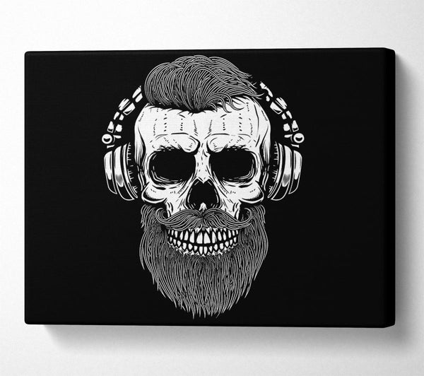 Dj Headphones Skull Beard