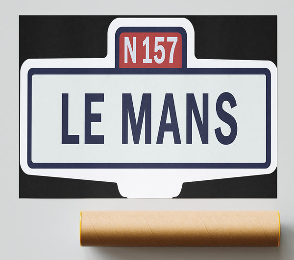 Le Mans Race Sign