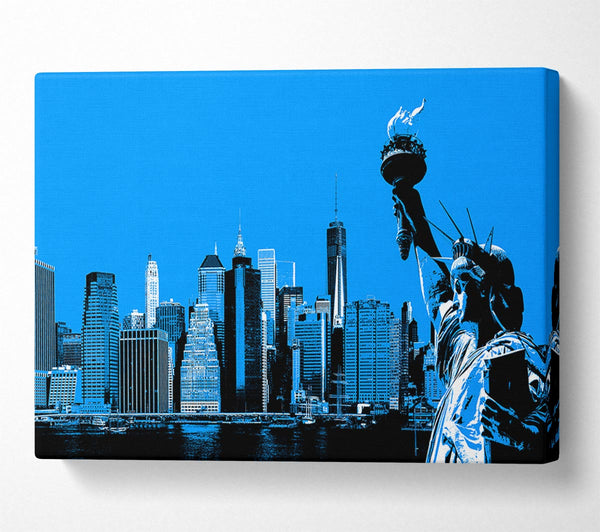 The Statue Of Liberty Blue