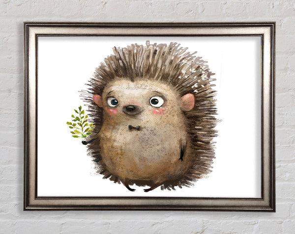 Hedgehog With Flowers