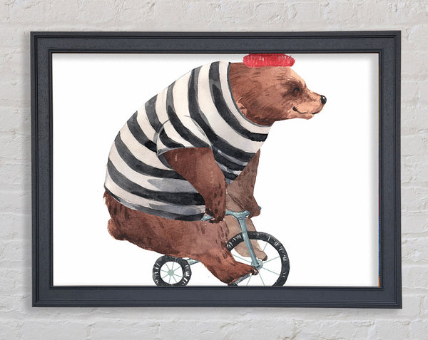 Bear On A Bike