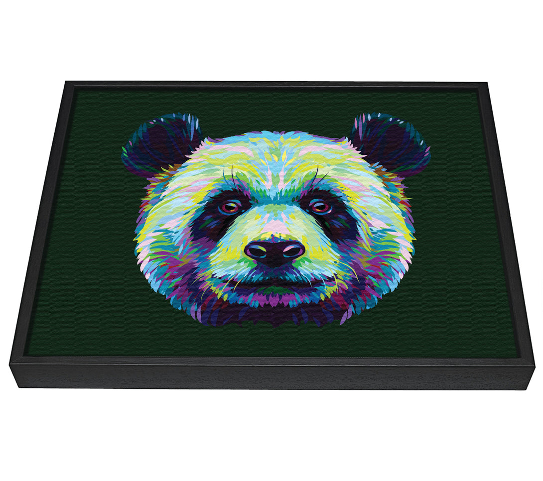 A picture of a The Panda Head framed canvas print sold by Wallart-Direct.co.uk