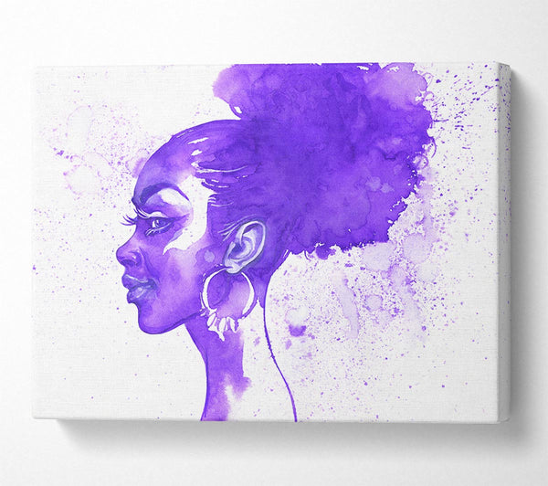 Purple Ink Drawing Face