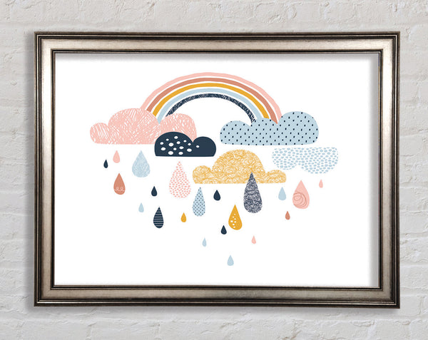 Multi Coloured Clouds And Rain