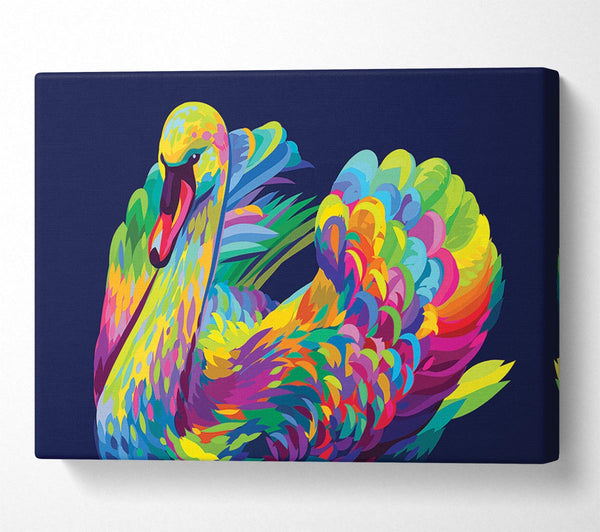 The Vibrant Swan Sitting