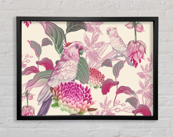 The Parrot Is Of Floral Pattern