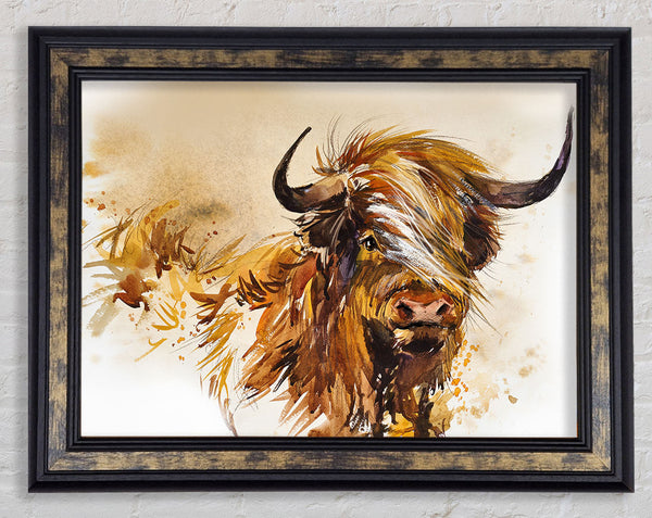 The Orange Highland Cow