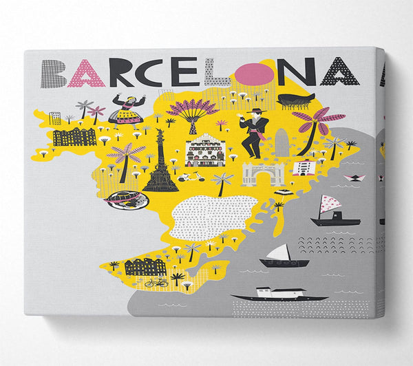 The Little Map Of Barcelona