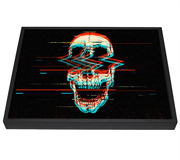 A picture of a The Fuzzy Skull framed canvas print sold by Wallart-Direct.co.uk