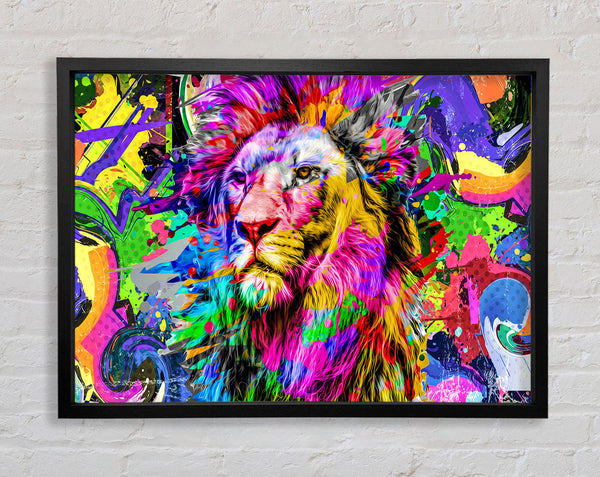 Rainbow Vivid Lion