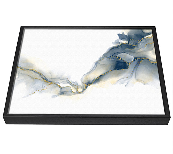 A picture of a Grey Glitter Smoke framed canvas print sold by Wallart-Direct.co.uk