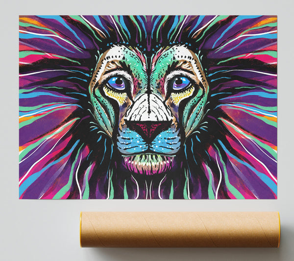 The Lion Rainbow Face