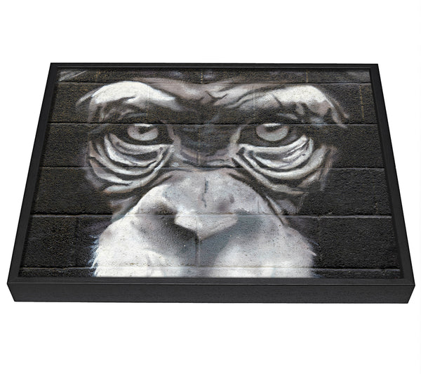 A picture of a The Chimp Eyes framed canvas print sold by Wallart-Direct.co.uk