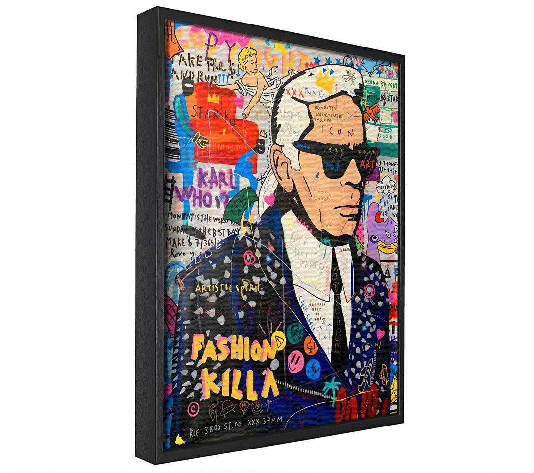 A picture of a Fashion Killa canvas framed print, sold by Wallart-Direct.co.uk