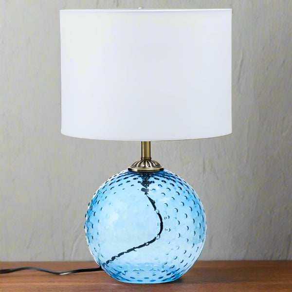 Azure Glass Table Lamp