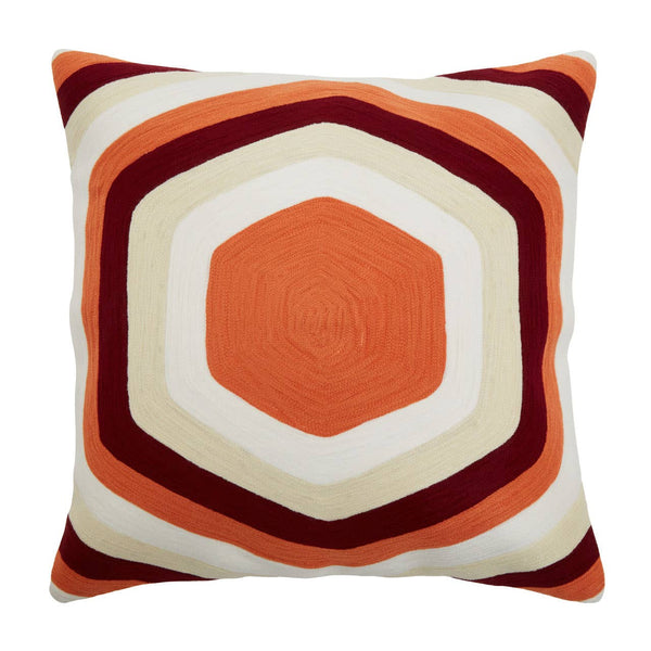 Bosie Hexagonal Print Cushion in Ozella