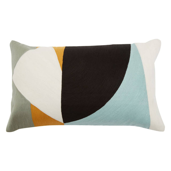 Rectangular Bosie Ozella Curve Pattern Cushion