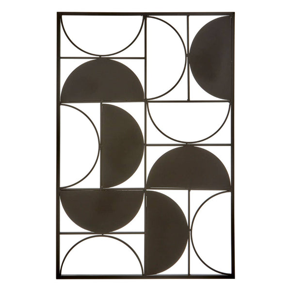 Trento Black Semicircle Wall Decor