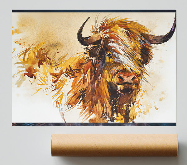 The Highland Cow Illustration