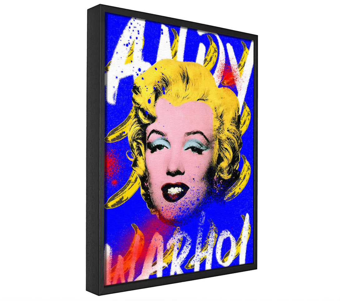 A picture of a Andy Warhol Marilyn Monroe framed canvas print sold by Wallart-Direct.co.uk