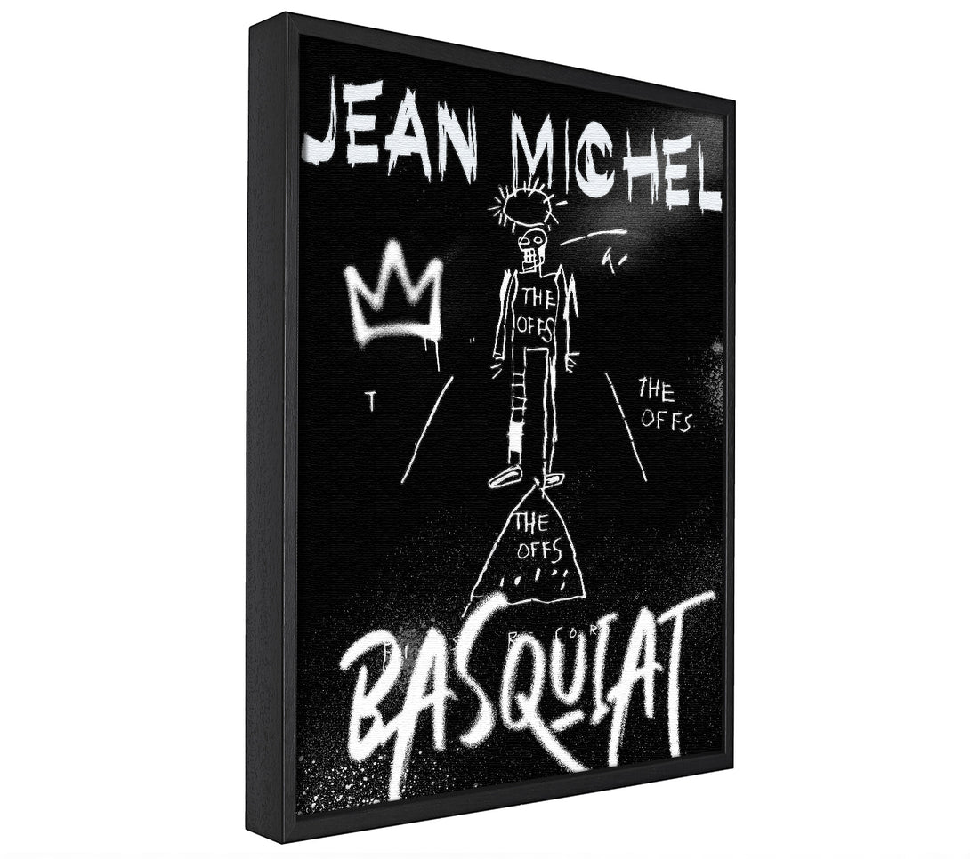 A picture of a Jean Michel Basquiat framed canvas print sold by Wallart-Direct.co.uk