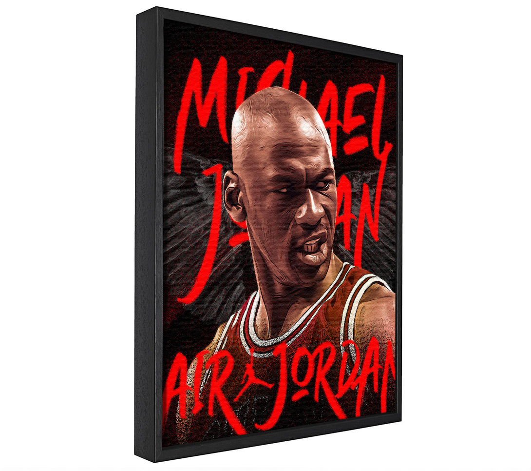 A picture of a Jordan Basketball framed canvas print sold by Wallart-Direct.co.uk