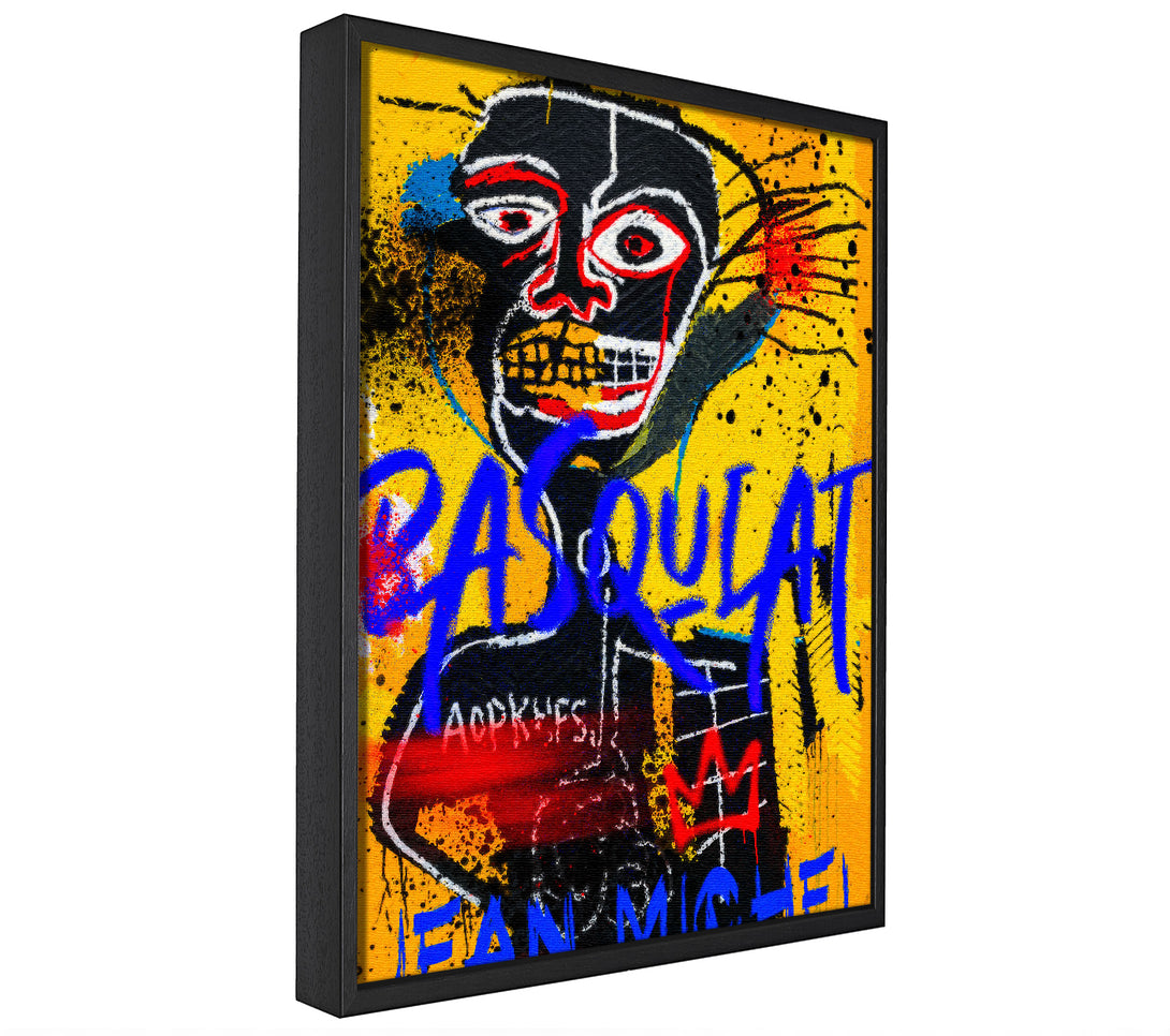 A picture of a Jean Michel Basquiat Figure framed canvas print sold by Wallart-Direct.co.uk