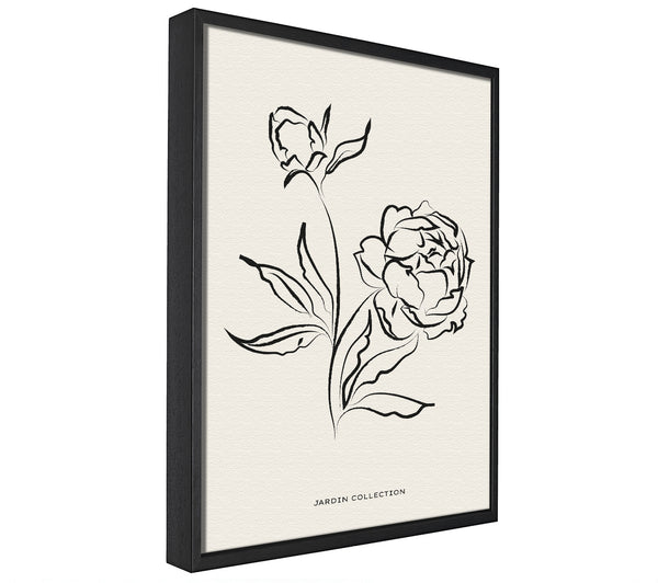 A picture of a Bloomed Flowers framed canvas print sold by Wallart-Direct.co.uk