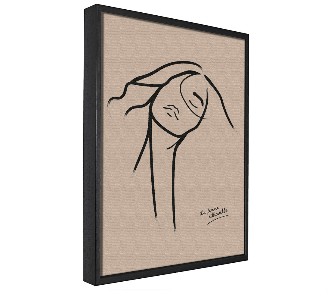 A picture of a La Femme Lines framed canvas print sold by Wallart-Direct.co.uk