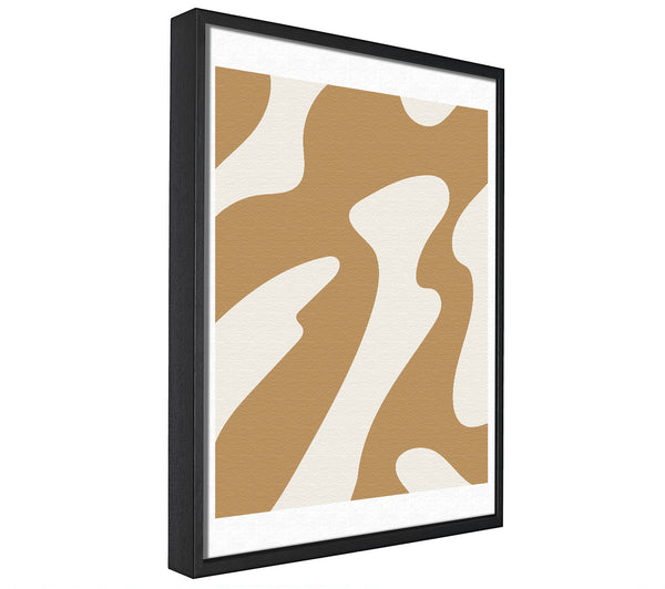 A picture of a Flow Of Shapes framed canvas print sold by Wallart-Direct.co.uk