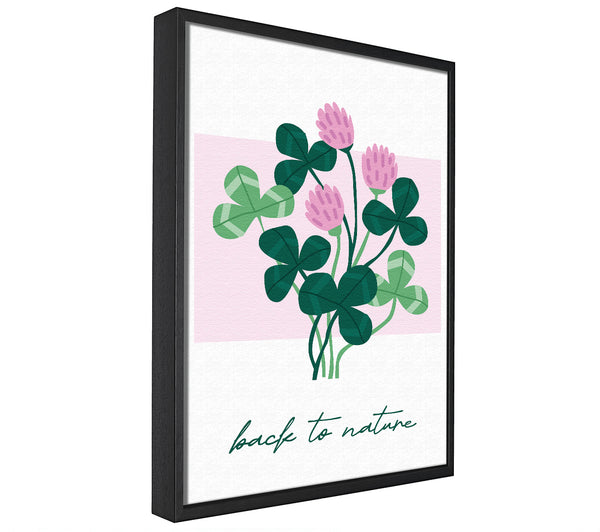 A picture of a Back To Nature Flowers framed canvas print sold by Wallart-Direct.co.uk