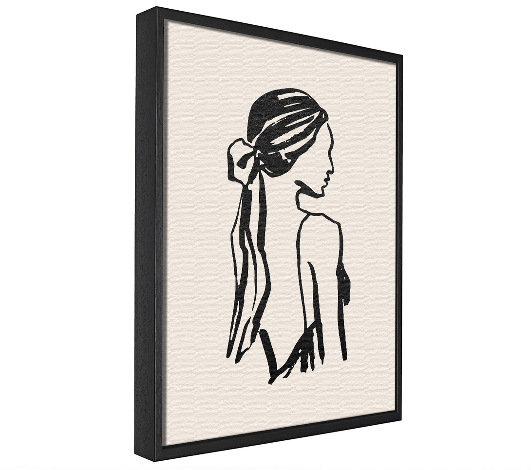 A picture of a Woman Of Beauty framed canvas print sold by Wallart-Direct.co.uk