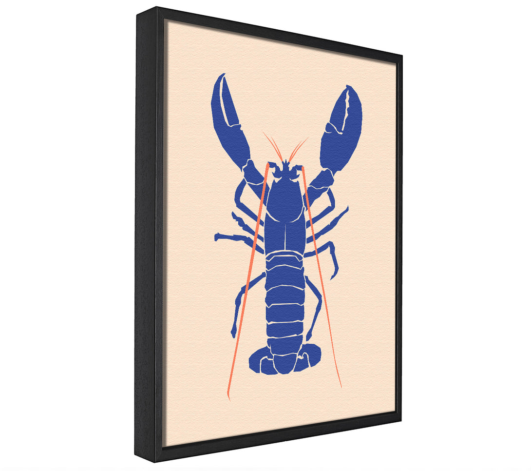 A picture of a Blue Lobster framed canvas print sold by Wallart-Direct.co.uk