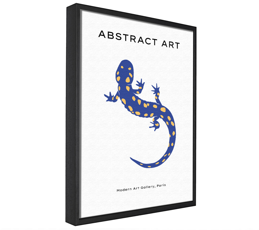 A picture of a The Blue Gecko framed canvas print sold by Wallart-Direct.co.uk