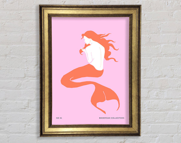 Mermaid On Pink