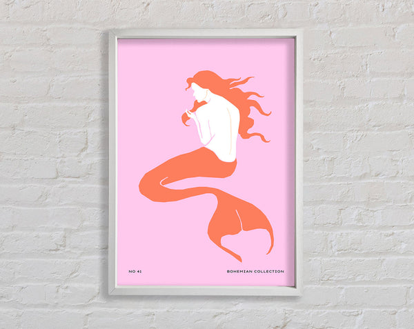 Mermaid On Pink