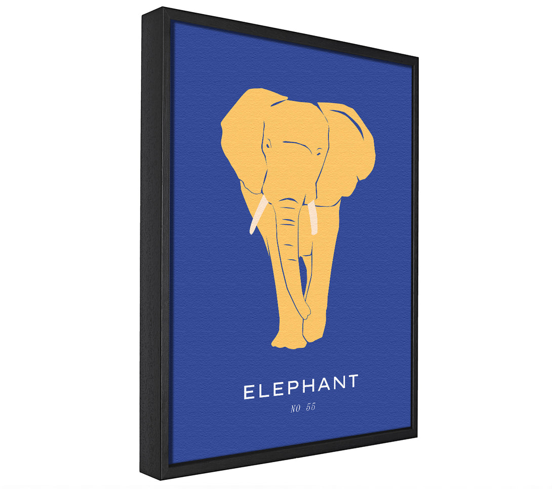 A picture of a Bold Elephant framed canvas print sold by Wallart-Direct.co.uk