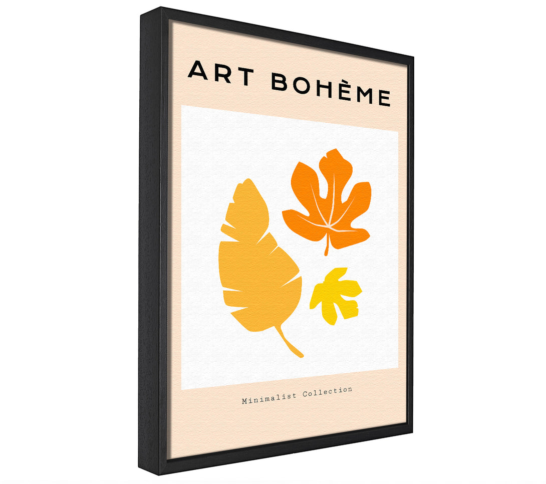 A picture of a Autumn Leaves Boheme framed canvas print sold by Wallart-Direct.co.uk