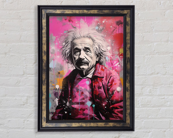 Albert Einstein Paint Splash