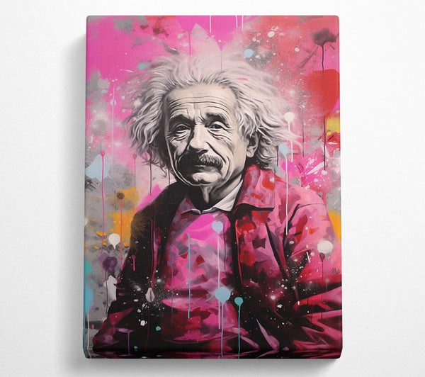 Albert Einstein Paint Splash