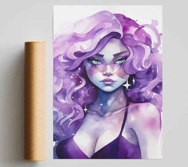 Amethyst Watercolour