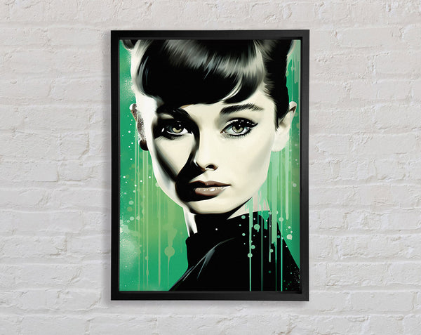 Audrey Hepburn Green Sparkle