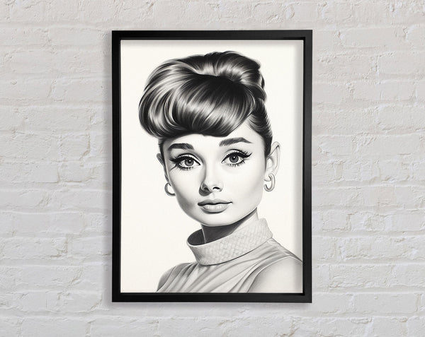 Audrey Hepburn Woman Sketch